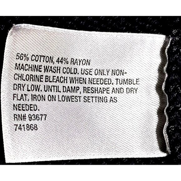 Vintage Worthington Black Knit Short-Sleeve Cardigan Sweater Womens Size M - Picture 4 of 13